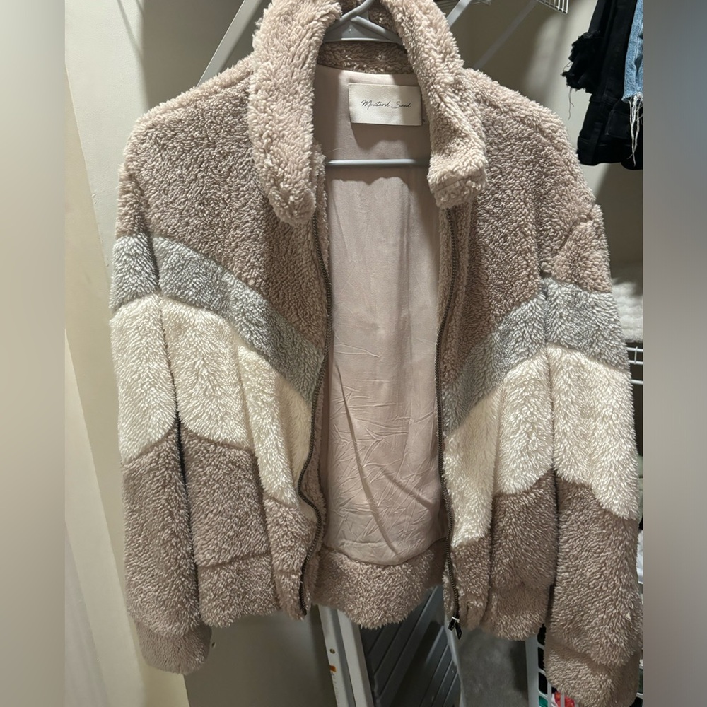 Plush Fur Bomber Jacket